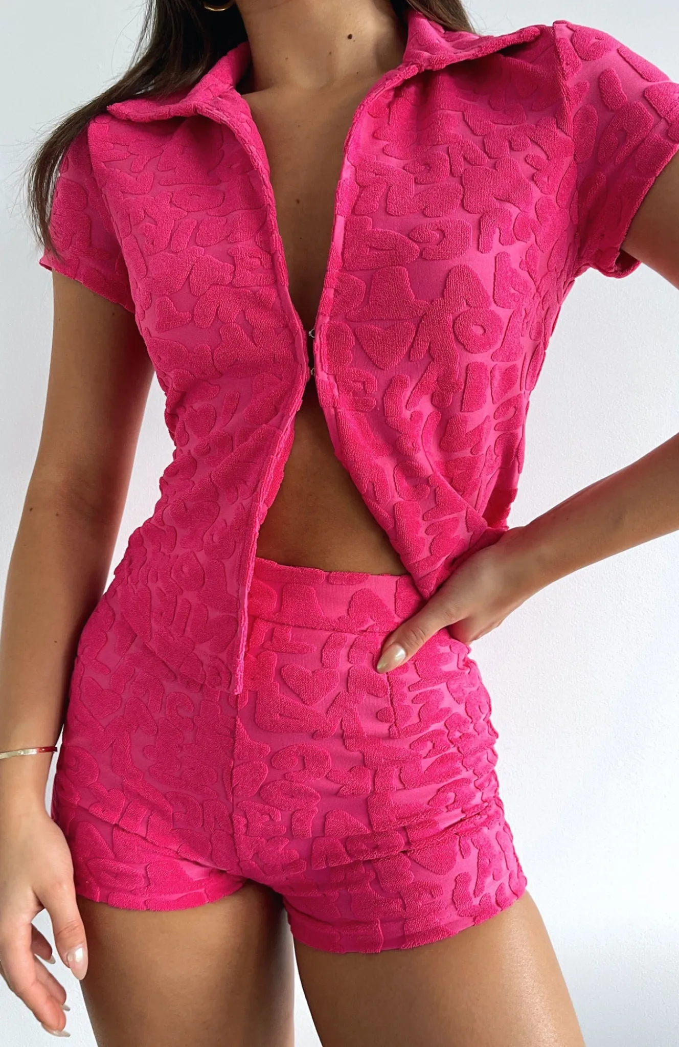Shirts & Blouses | White Fox Boutique Thought After Thought Terry Top Hot pink
