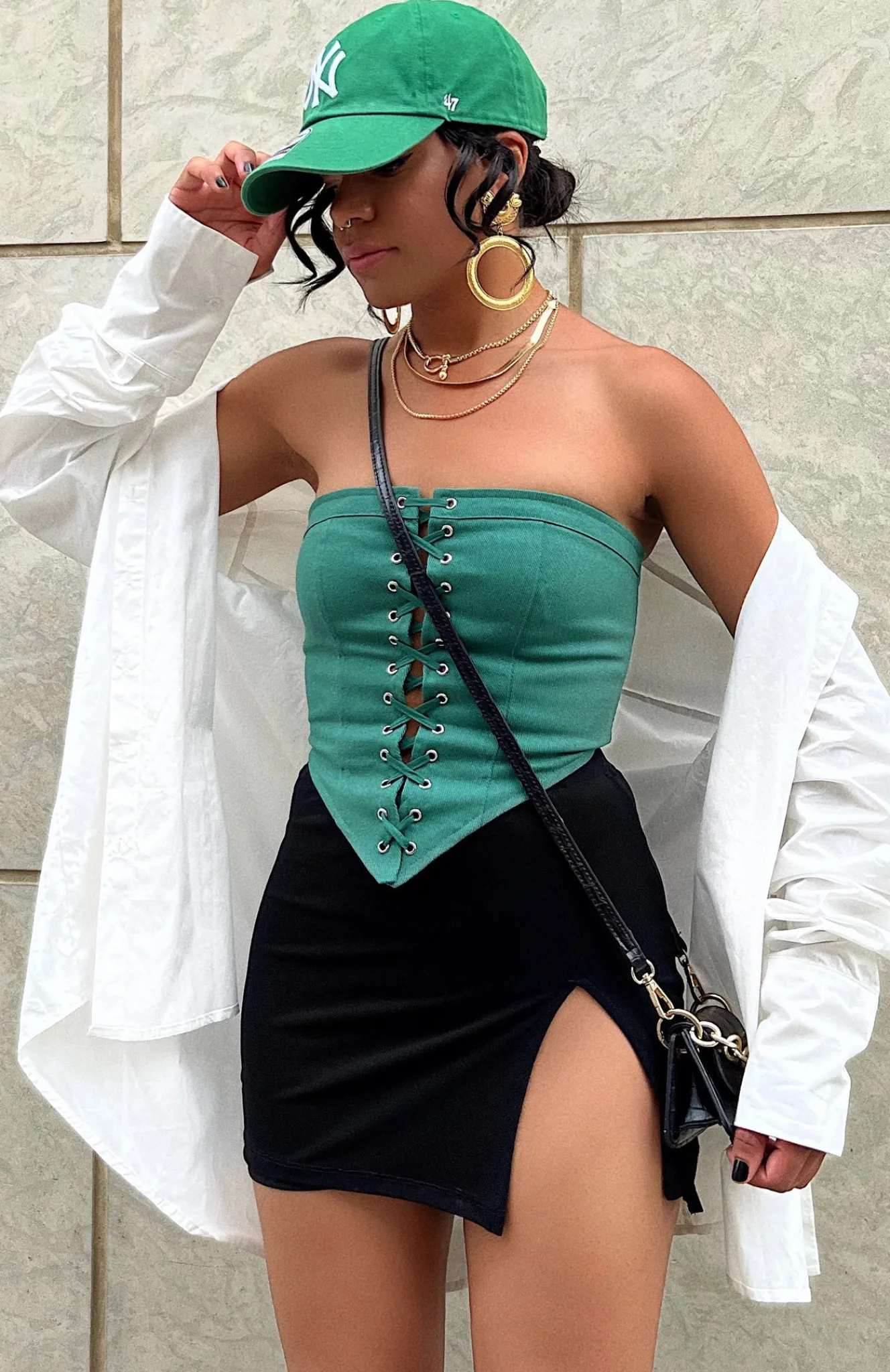 Restocked | White Fox Boutique Times Like This Mesh Mini Skirt black