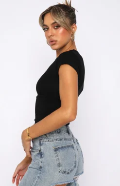 Shirts & Blouses | White Fox Boutique Too Blessed Tee black