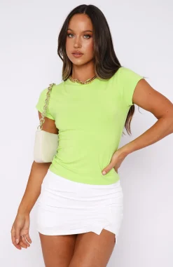 Shirts & Blouses | White Fox Boutique Too Blessed Tee Lime green