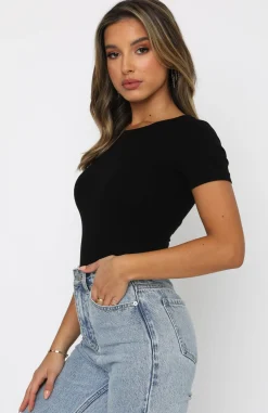 Shirts & Blouses | White Fox Boutique Too Good To Be True Bodysuit black