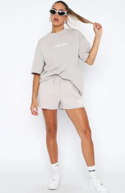 Shirts & Blouses | White Fox Boutique Top Tier Oversized Tee Lunar grey