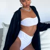 Restocked | White Fox Boutique Total Mood Mesh Hot Pants white