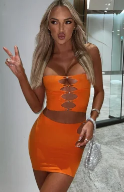 Shirts & Blouses | White Fox Boutique Triggered Crop orange