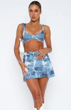 Shirts & Blouses | White Fox Boutique True For You Crop Chambray blue