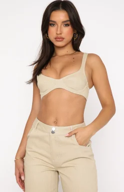 Shirts & Blouses | White Fox Boutique True For You Crop Oatmeal nude