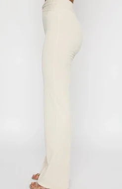 Pants | White Fox Boutique Trust Yourself Pants Oatmeal nude