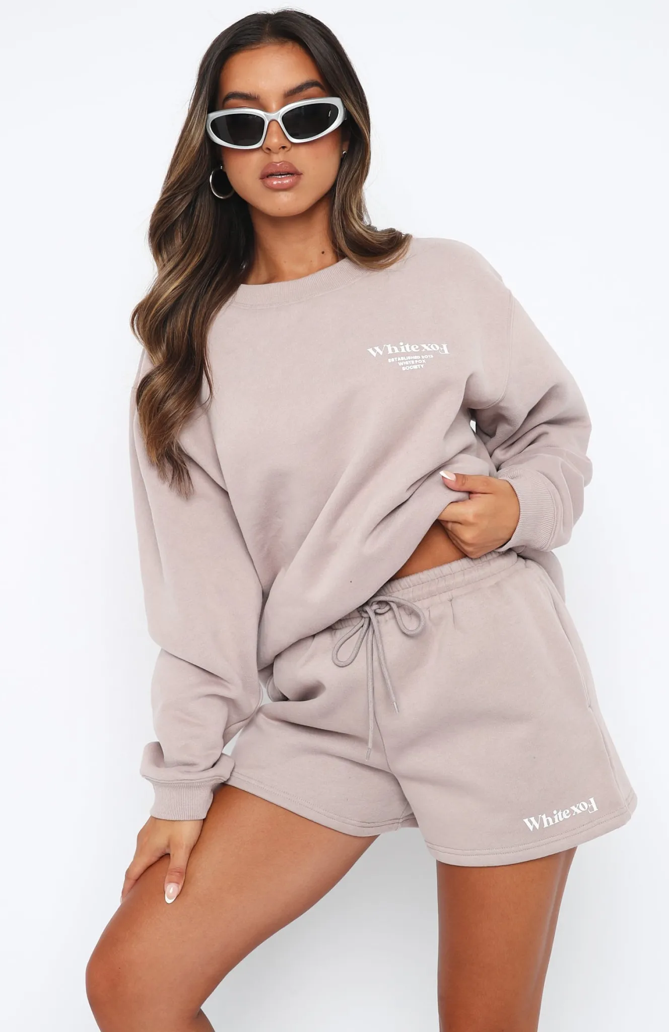 Jackets & Blazers | White Fox Boutique Turn It Around Oversized Sweater Taupe brown