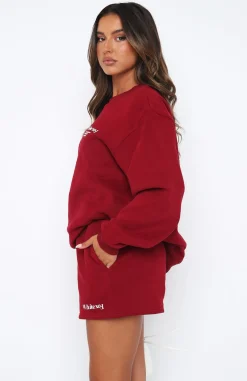 Jackets & Blazers | White Fox Boutique Turn It Around Oversized Sweater Dark red