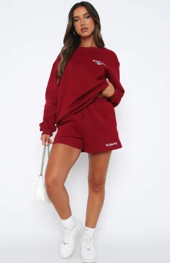 Jackets & Blazers | White Fox Boutique Turn It Around Oversized Sweater Dark red