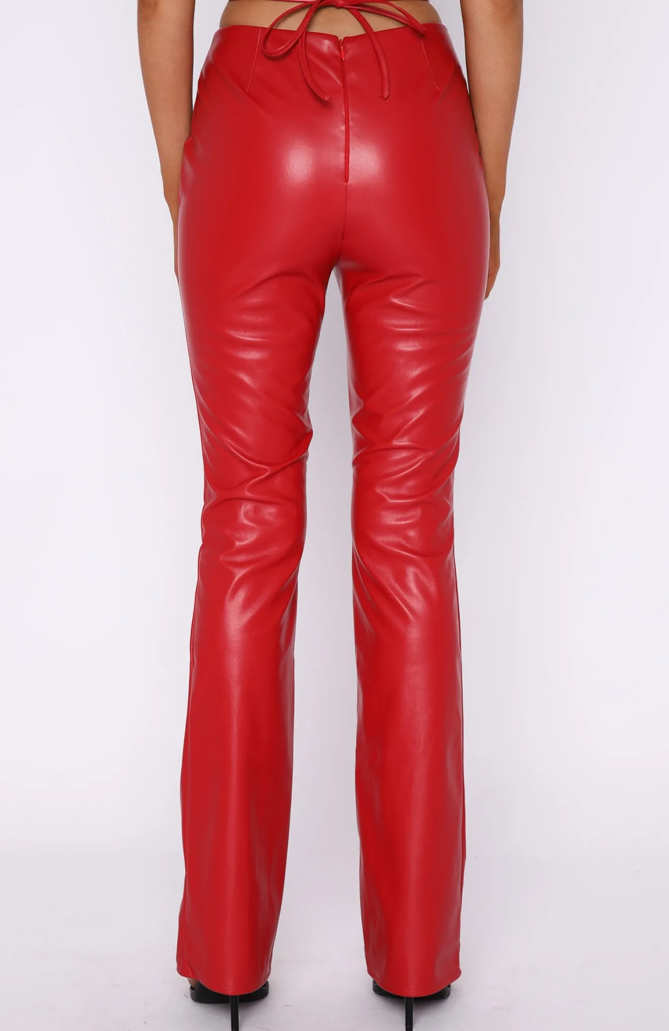 Pants | White Fox Boutique Twin Flame Pu Pants red
