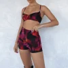 Shorts | White Fox Boutique Unavailable Hot Pants Flame Print pink