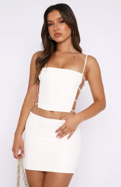 Shirts & Blouses | White Fox Boutique Unknown Places Bustier white