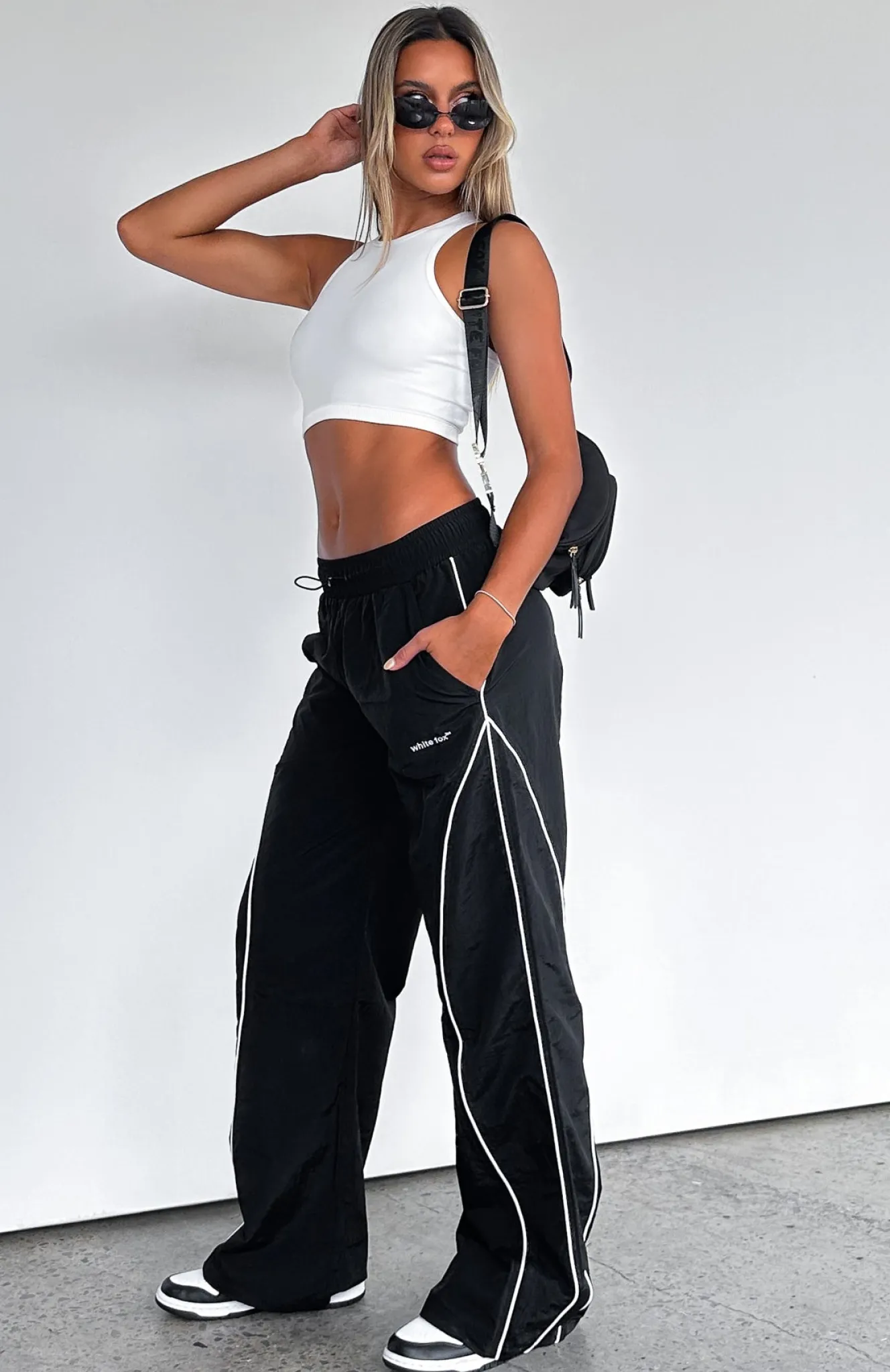 Pants | White Fox Boutique Unphased Cargo Pants black