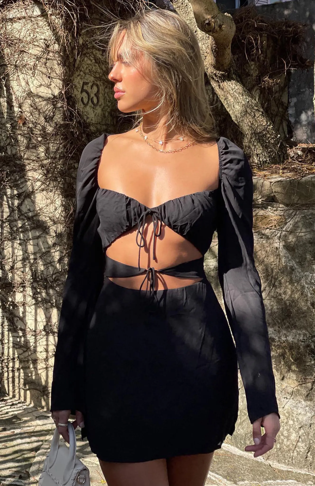 Restocked | White Fox Boutique Unpredictable Love Mini Dress black