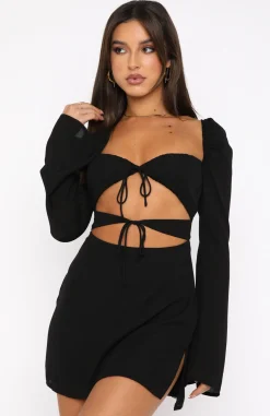 Restocked | White Fox Boutique Unpredictable Love Mini Dress black