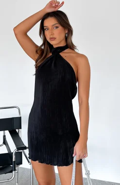 Restocked | White Fox Boutique Up In The Air Mini Dress black