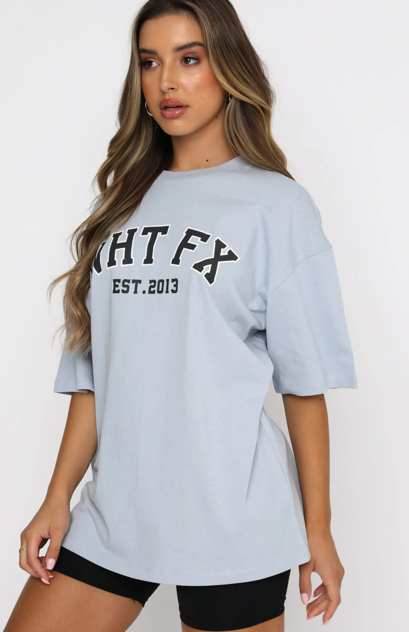 Shirts & Blouses | White Fox Boutique Varsity Tee Dusty blue