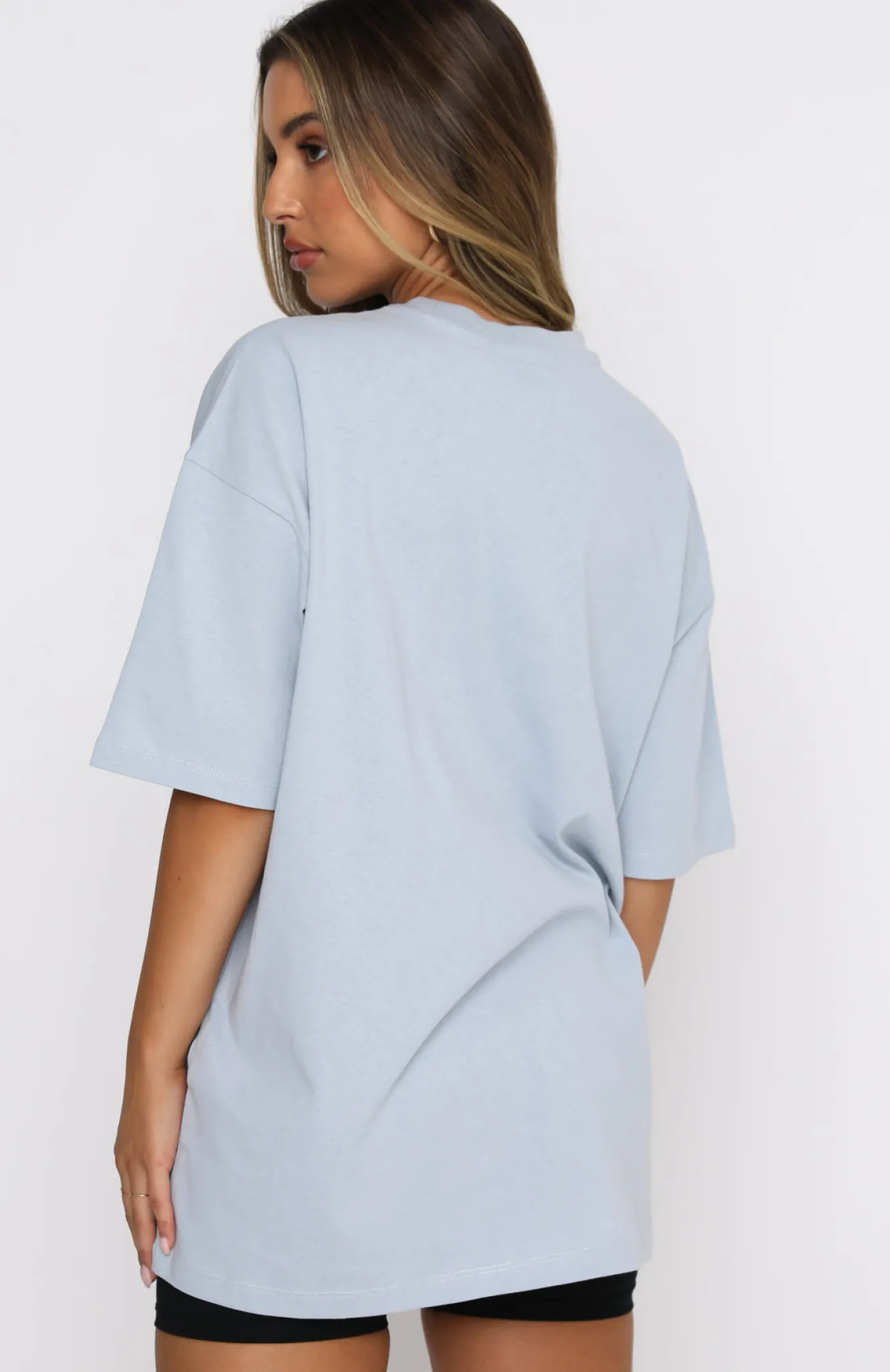 Shirts & Blouses | White Fox Boutique Varsity Tee Dusty blue