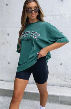 Shirts & Blouses | White Fox Boutique Varsity Tee green