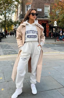 Sweatpants | White Fox Boutique Varsity Vibe Sweatpants Marle grey