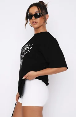 Shirts & Blouses | White Fox Boutique Vibe Is Unmatched Oversized Tee black
