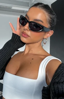 Restocked | White Fox Boutique Viper Sunglasses black