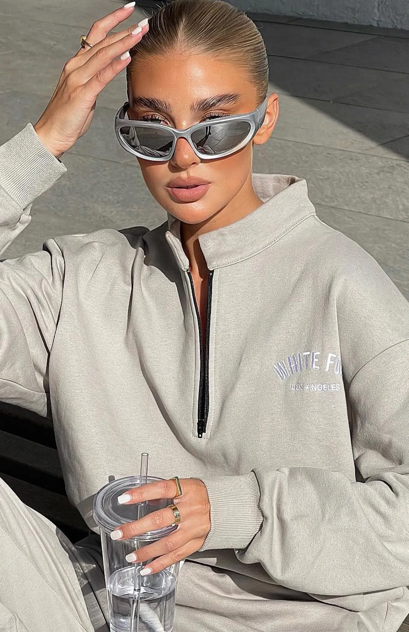 Sunglasses | White Fox Boutique Viper Sunglasses Reflective silver