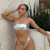 Bikini Tops | White Fox Boutique Vista Palm Bikini Top silver