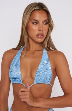 Bikini Tops | White Fox Boutique Waikiki Bikini Top Washed blue