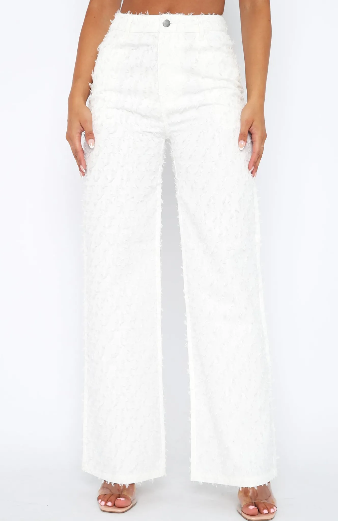 Pants | White Fox Boutique Watch Me Work Pants white