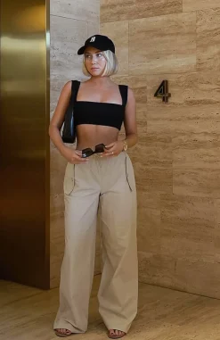 Pants | White Fox Boutique Watch Your Back Cargo Pants Stone nude