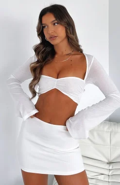 Shirts & Blouses | White Fox Boutique What About Me Long Sleeve Crop white