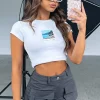 Shirts & Blouses | White Fox Boutique Where I'd Rather Be Baby Tee white