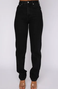 Denim | White Fox Boutique Who's That Girl Straight Leg Denim Jeans Vintage black
