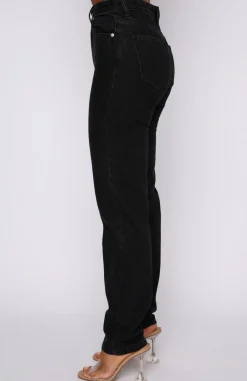 Denim | White Fox Boutique Who's That Girl Straight Leg Denim Jeans Vintage black