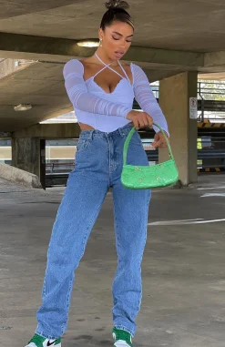 Denim | White Fox Boutique Who's That Girl Straight Leg Denim Jeans 90's blue