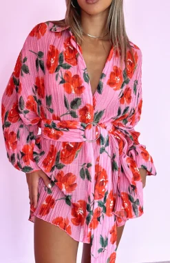 Long Sleeve Dresses | White Fox Boutique You Drive Me Crazy Long Sleeve Mini Dress Rose pink