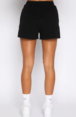 Restocked | White Fox Boutique You Know You Got It Lounge Shorts black