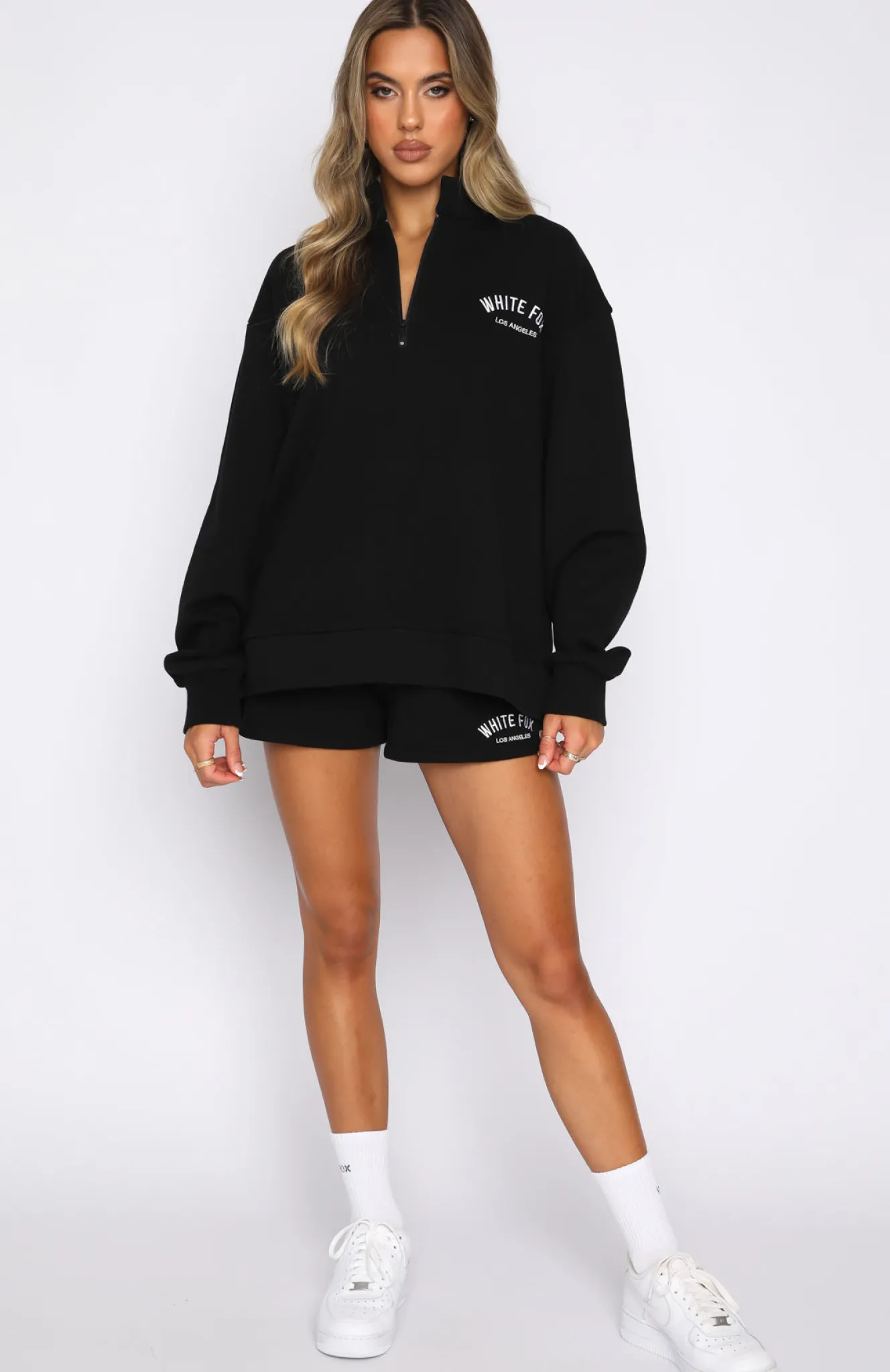 Restocked | White Fox Boutique You Know You Got It Lounge Shorts black