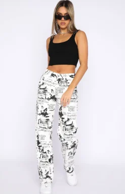 Pants | White Fox Boutique Your Choice Printed Pants white
