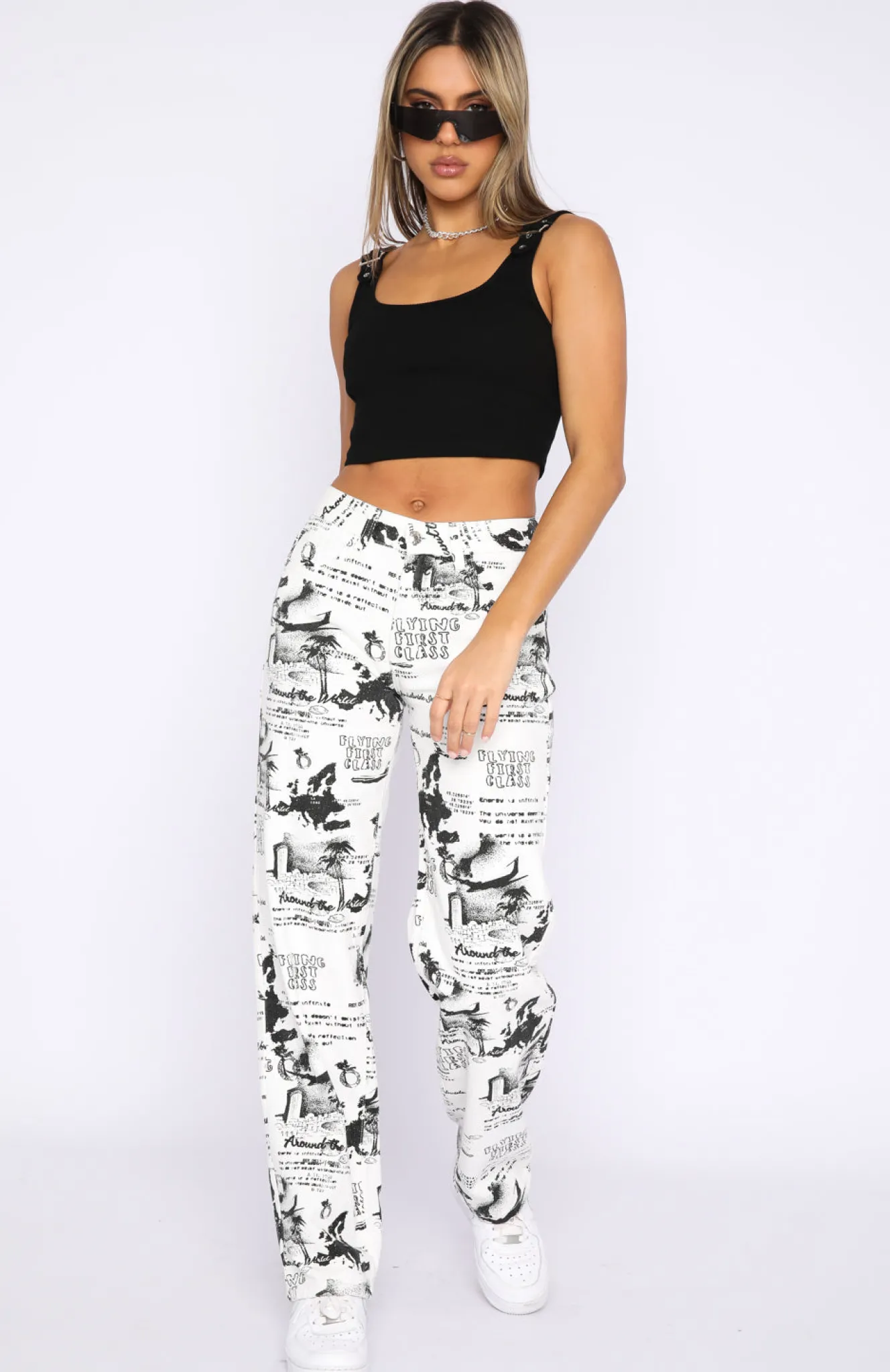 Pants | White Fox Boutique Your Choice Printed Pants white