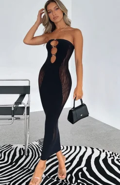 Restocked | White Fox Boutique Your Peace Midi Dress black