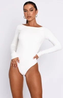 Shirts & Blouses | White Fox Boutique You've Got The Love Long Sleeve Bodysuit white