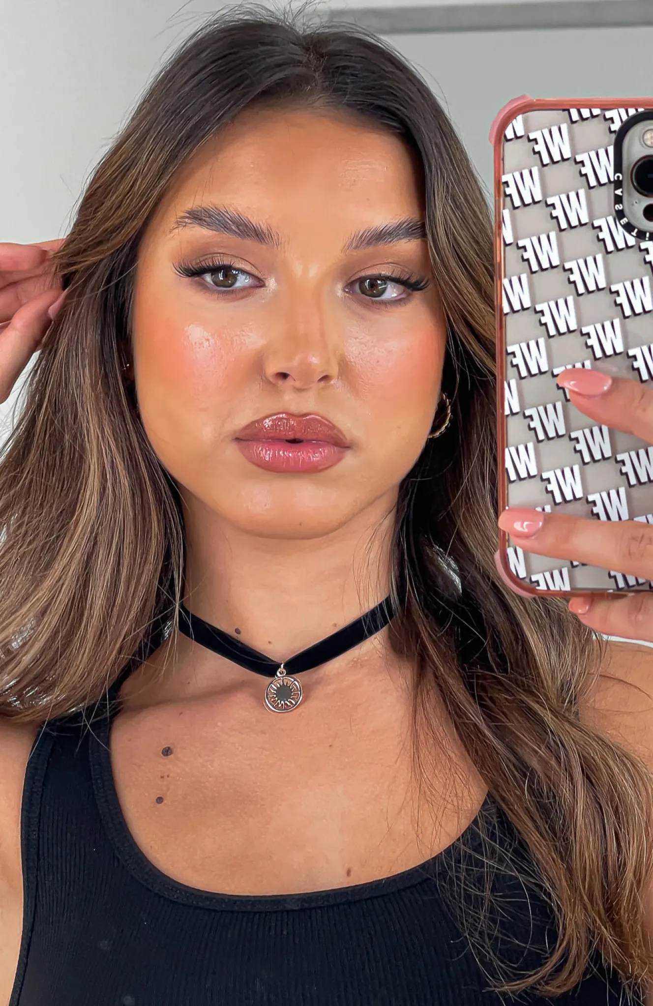 Jewellery | White Fox Boutique Zelda Choker /Gold black
